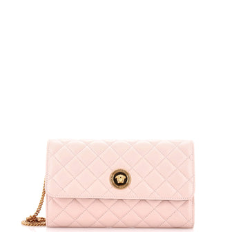 Versace Icon Wallet on Chain Quilted Leather