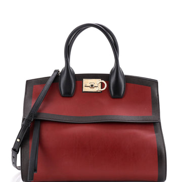 Salvatore Ferragamo Studio Satchel Leather Medium
