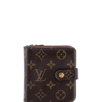 Louis Vuitton Compact Zippe Wallet Monogram Canvas