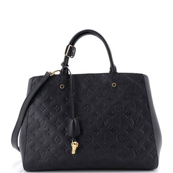 Louis Vuitton Montaigne Handbag Monogram Empreinte Leather GM