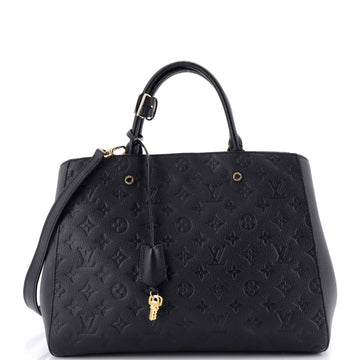 Louis Vuitton Montaigne Handbag Monogram Empreinte Leather GM