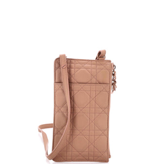Christian Dior Wallet on Strap Cannage Quilt Lambskin