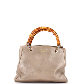 Gucci Bamboo Shopper Tote Leather Small