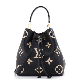 Louis Vuitton NeoNoe Handbag Bicolor Monogram Empreinte Giant MM