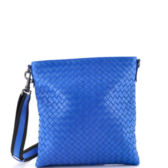 Bottega Veneta Flat Messenger Bag Intrecciato Nappa Medium