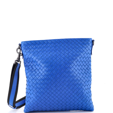 Bottega Veneta Flat Messenger Bag Intrecciato Nappa Medium