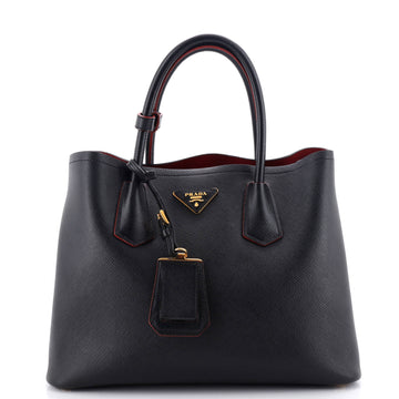 Prada Cuir Double Tote Saffiano Leather Medium