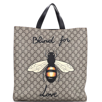 Gucci Convertible Soft Open Tote Printed GG Coated Canvas Tall