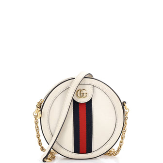 Gucci Ophidia Round Shoulder Bag Leather Mini