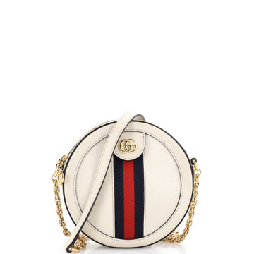 Gucci Ophidia Round Shoulder Bag Leather Mini