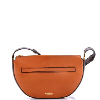 Burberry Olympia Zip Shoulder Bag Leather Small