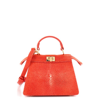 Fendi Peekaboo ISeeU Bag Stingray and Leather Petite