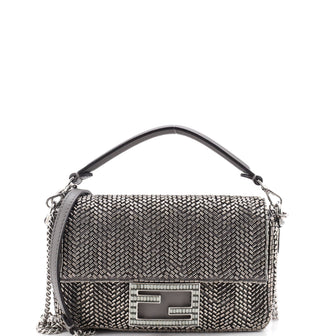 Fendi Baguette NM Bag Beaded Leather Mini