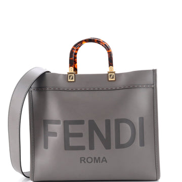 Fendi Sunshine Shopper Tote Leather Medium