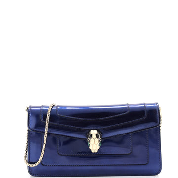 Bvlgari Serpenti Forever Shoulder Bag Metallic Leather Small