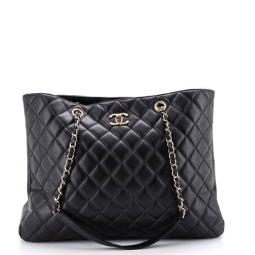 Chanel Classic CC Shopping Tote Quilted Calfskin Large