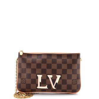 Louis Vuitton Double Zip Pochette Damier