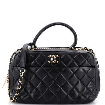 Chanel Trendy CC Bowling Bag Quilted Lambskin Medium