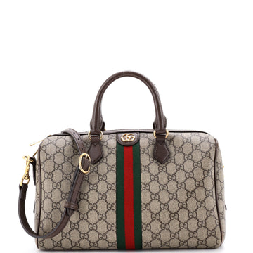Gucci Ophidia Convertible Boston Bag GG Coated Canvas Medium