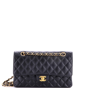 Chanel Classic Double Flap Bag Quilted Caviar Medium
