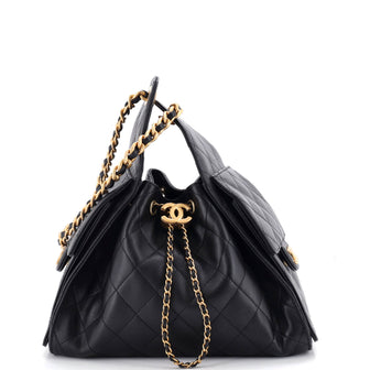 Chanel 25 Hobo Bag Quilted Caviar Small