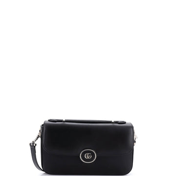 Gucci Petite GG Flap Shoulder Bag Leather Small