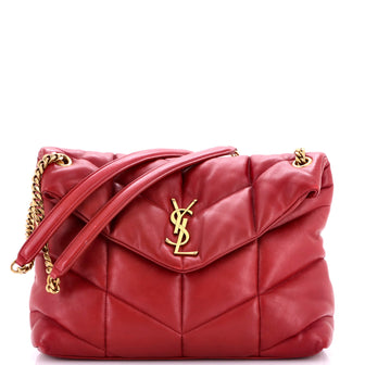 Saint Laurent Loulou Shoulder Bag Matelasse Chevron Leather Medium