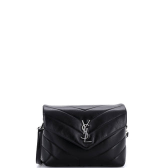 Saint Laurent Loulou Shoulder Bag Matelasse Chevron Leather Toy