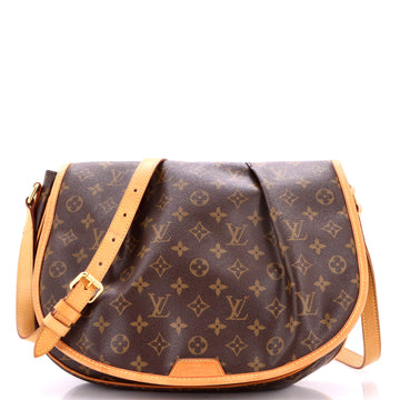 Louis Vuitton Menilmontant Handbag Monogram Canvas MM