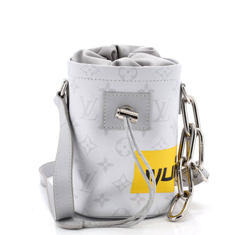 Louis Vuitton Chalk Nano Bag Limited Edition Logo Story Monogram Canvas