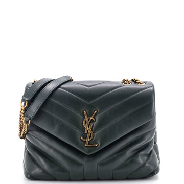 Saint Laurent Loulou Shoulder Bag Matelasse Chevron Leather Small