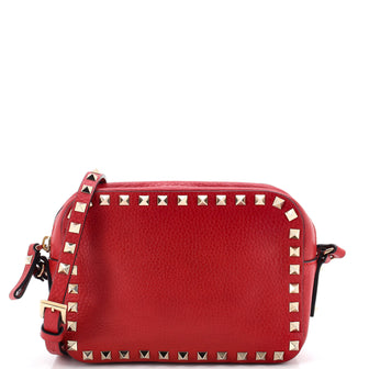 Valentino Garavani Rockstud Camera Crossbody Bag Leather