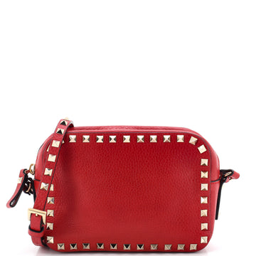 Valentino Garavani Rockstud Camera Crossbody Bag Leather