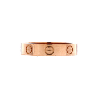 Cartier Love Wedding Band 1 Diamond Ring 18K Rose Gold with Diamond