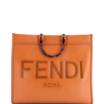 Fendi Sunshine Shopper Tote Leather Large