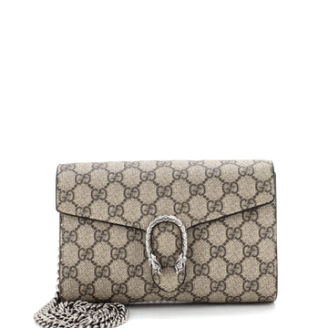 Gucci Dionysus Chain Wallet GG Coated Canvas Small
