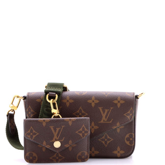 Louis Vuitton Felicie Strap & Go Handbag Monogram Canvas