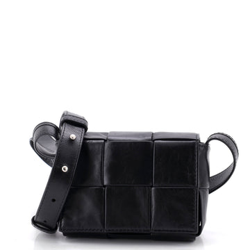 Bottega Veneta Cassette Crossbody Bag Maxi Intrecciato Leather Candy