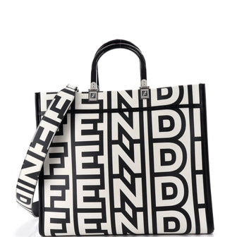 Fendi x Marc Jacobs Sunshine Shopper Tote Printed Leather Medium