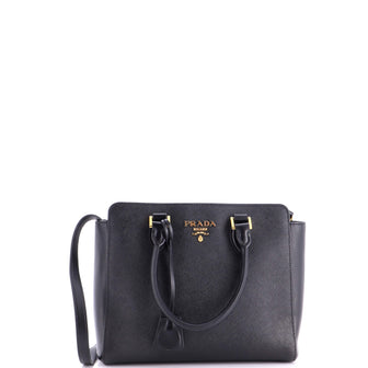 Prada Convertible Zip Tote Saffiano Leather Small