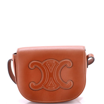 Celine Cuir Triomphe Folco Bag Leather