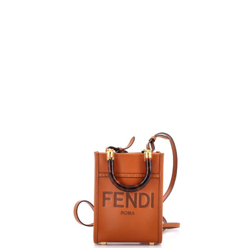 Fendi Sunshine Shopper Tote Leather Mini