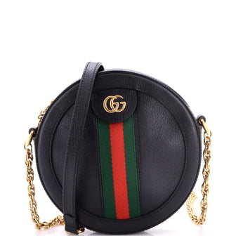 Gucci Ophidia Round Shoulder Bag Leather Mini