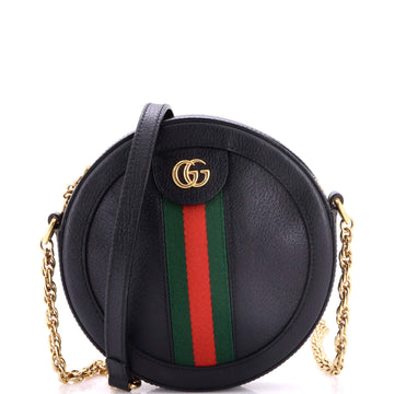 Gucci Ophidia Round Shoulder Bag Leather Mini