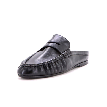 Saint Laurent Women's Le Monogram Open Back Loafers Leather
