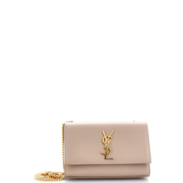 Saint Laurent Classic Monogram Crossbody Bag Grainy Leather Small