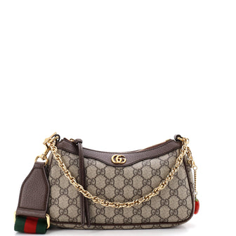 Gucci Ophidia Charm Shoulder Bag GG Coated Canvas Small