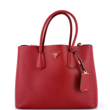 Prada Cuir Double Tote Saffiano Leather Medium
