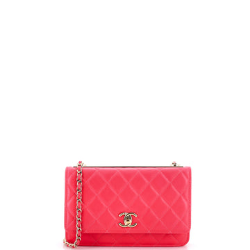 Chanel Trendy CC Wallet on Chain Quilted Lambskin