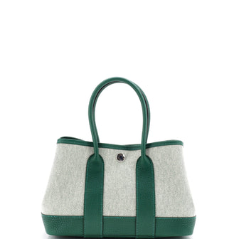 Hermes Neo Garden Tote Toile and Leather 23